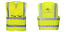 Custom Logo Reflective Yellow Safety Vest - ANSI Class 2