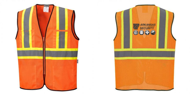 Custom Yellow Mesh Class 2 Reflective Safety Vest with Pockets