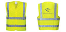Custom Logo Reflective Yellow Safety Vest - ANSI Class 2