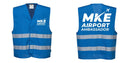 Custom Royal Blue MeshAir Reflective Events Safety Vest