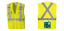 Custom Hi-Vis YELLOW Mesh X Back Executive Vest