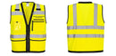 Custom Heavy Duty Hi-Vis Surveyor Vest