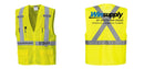 Custom Hi-Vis YELLOW Mesh X Back Executive Vest