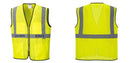 Custom Lightweight High Visibility Yellow Tampa Mesh Vest