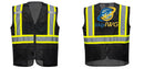 Custom Black Safety Vest Reflective High Visibility with Pockets
