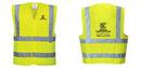 Custom Logo Reflective Yellow Safety Vest - ANSI Class 2