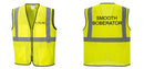 Custom Lightweight High Visibility Yellow Tampa Mesh Vest