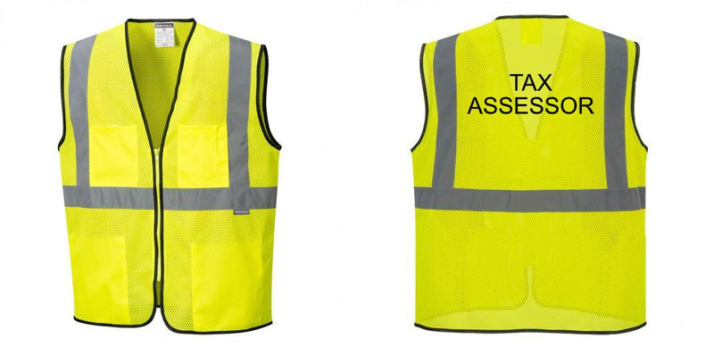 Custom Lightweight High Visibility Yellow Tampa Mesh Vest