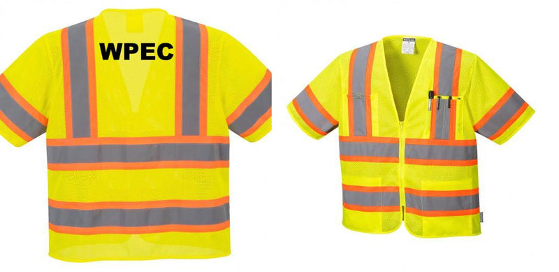 Custom Class 3 Yellow Safety Vest Sleeved Hi-Vis with Pockets