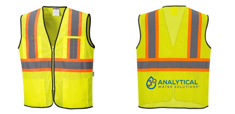 Custom Yellow Mesh Class 2 Reflective Safety Vest with Pockets