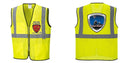Custom Lightweight High Visibility Yellow Tampa Mesh Vest