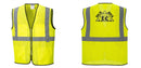 Custom Lightweight High Visibility Yellow Tampa Mesh Vest