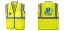 Custom Lightweight High Visibility Yellow Tampa Mesh Vest