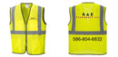 Custom Lightweight High Visibility Yellow Tampa Mesh Vest