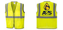 Custom Lightweight High Visibility Yellow Tampa Mesh Vest