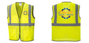Custom Lightweight High Visibility Yellow Tampa Mesh Vest