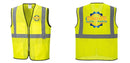 Custom Lightweight High Visibility Yellow Tampa Mesh Vest
