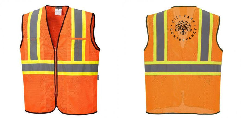 Custom Yellow Mesh Class 2 Reflective Safety Vest with Pockets