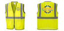 Custom Lightweight High Visibility Yellow Tampa Mesh Vest