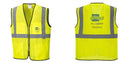 Custom Lightweight High Visibility Yellow Tampa Mesh Vest