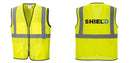 Custom Lightweight High Visibility Yellow Tampa Mesh Vest