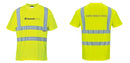 Custom Yellow Hi Vis ANSI Class 2 Safety Shirt