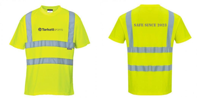 Custom Yellow Hi Vis ANSI Class 2 Safety Shirt