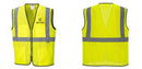 Custom Lightweight High Visibility Yellow Tampa Mesh Vest