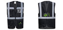 Custom Black Professional Executive Style Safety Vest