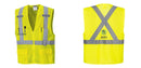 Custom Hi-Vis YELLOW Mesh X Back Executive Vest