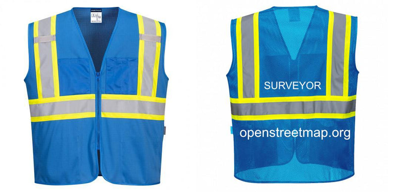 Custom Royal Blue Safety Vest Reflective High Visibility with Pockets