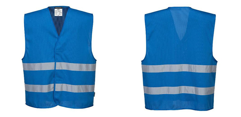 Custom Royal Blue MeshAir Reflective Events Safety Vest