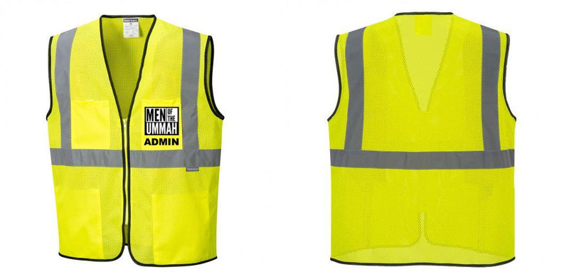 Custom Lightweight High Visibility Yellow Tampa Mesh Vest