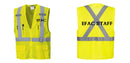 Custom Hi-Vis YELLOW Mesh X Back Executive Vest