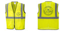 Custom Lightweight High Visibility Yellow Tampa Mesh Vest