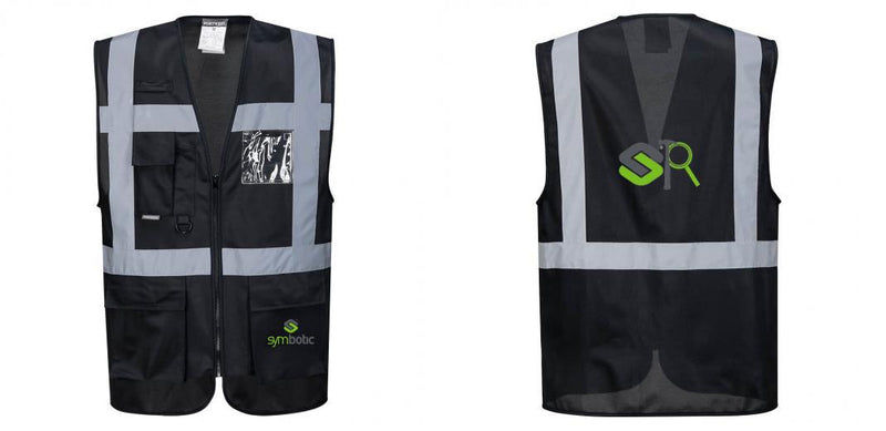 Custom Black Professional Executive Style Safety Vest