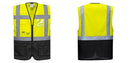 Custom Warsaw Yellow and Black Professional Style Safety Vest