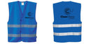 Custom ROYAL BLUE Safety Vest Reflective Hi Vis Work and Event Style Vest
