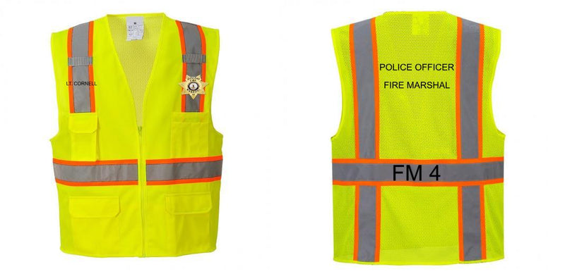 Class 2 Safety Vest with Cooling Mesh Back