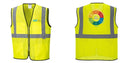 Custom Lightweight High Visibility Yellow Tampa Mesh Vest