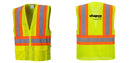 Custom Contrast High Visibility Full Mesh Yellow Safety Vest