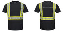 Custom Enhanced Safety Black Short Sleeved Work T-Shirt