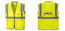 Custom Lightweight High Visibility Yellow Tampa Mesh Vest
