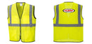 Custom Lightweight High Visibility Yellow Tampa Mesh Vest