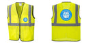Custom Lightweight High Visibility Yellow Tampa Mesh Vest