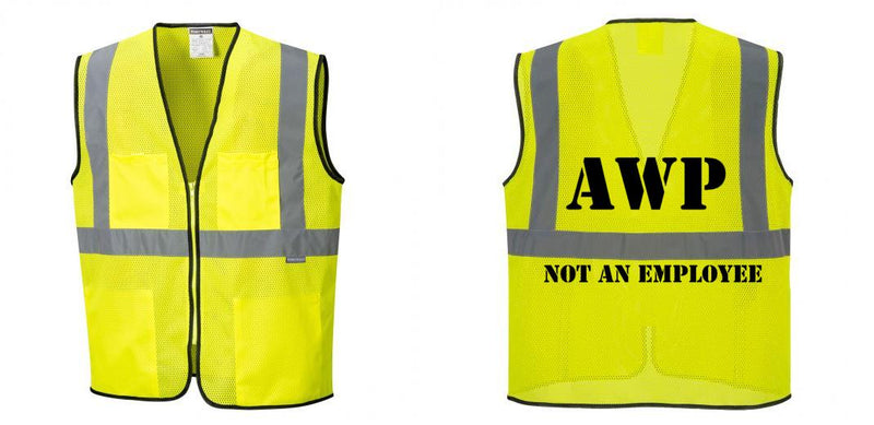 Custom Lightweight High Visibility Yellow Tampa Mesh Vest