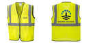 Custom Lightweight High Visibility Yellow Tampa Mesh Vest