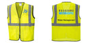 Custom Lightweight High Visibility Yellow Tampa Mesh Vest