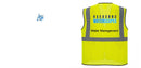Custom Lightweight High Visibility Yellow Tampa Mesh Vest