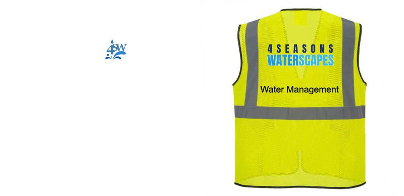 Custom Lightweight High Visibility Yellow Tampa Mesh Vest